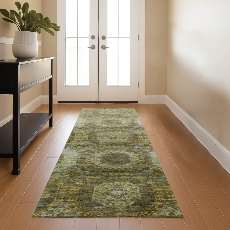 Premium Machine Washable Ralston AMF1944 Panels Rug, Runner 2'3" x 7'6"