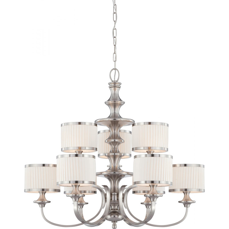 Turco 9 - Light Dimmable Tiered Chandelier