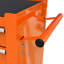 4 chariots à outils multifonctionnels en orange - Structure en acier robuste et accès facile aux tiroirs pour les garages à 4 tiroirs avec roulettes-2071956930