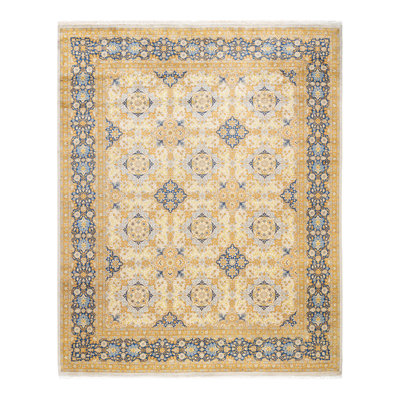 Keller One-of-a-Kind 8' 2" X 10' 2" 2000s Wool Area Rug in Ivory