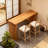 BAR STOOL WITH LADDER BACK