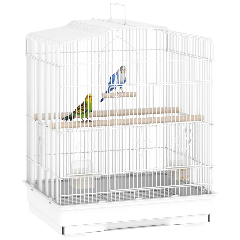 59cm Steel Flat Top Table Top Bird Cage with Tray