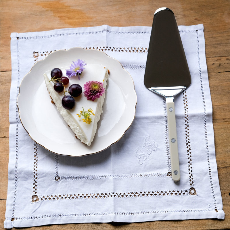 Bistrot Solid Cake Server, Light Kaki