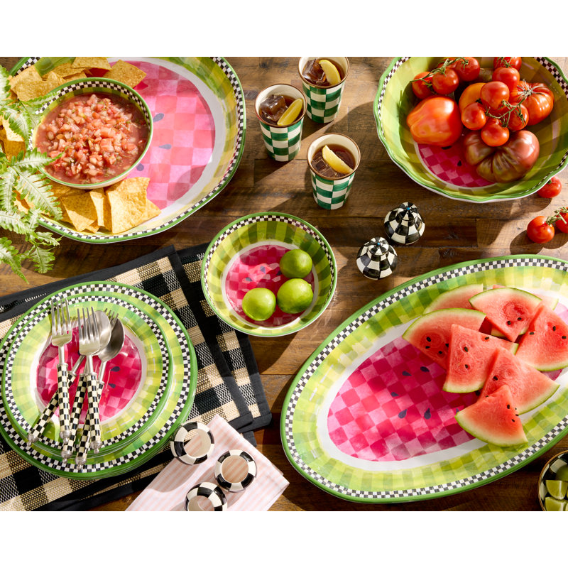 Watermelon Melamine Salad Plates
