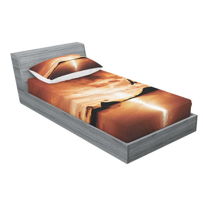 Microfiber Sheet Set, Twin XL Sheet Set with Fitted Sheet