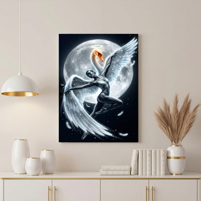 Angel Swan, reproduction d'art sur toile, ensemble de 1, 1624