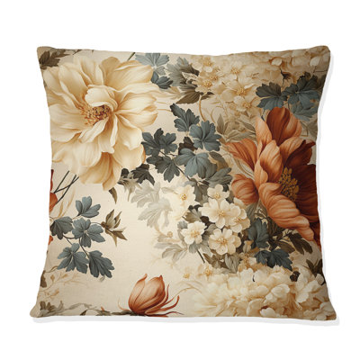 Floral Throw Pillow