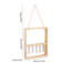 5-Tube Wall Hanging Plant Propagation Station with Wooden Frame