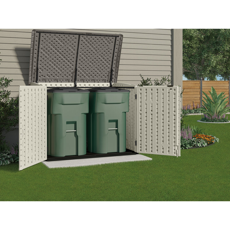 Suncast 6 ft x 4ft. D Stow-Away Horizontal Storage Shed