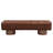 Upholstered Bedroom Box Bench - Brown Pu, 300 Lbs Capacity, Wood Leg, No Assembly, Living Room Multi-Functional , Weight Assembly-208978955