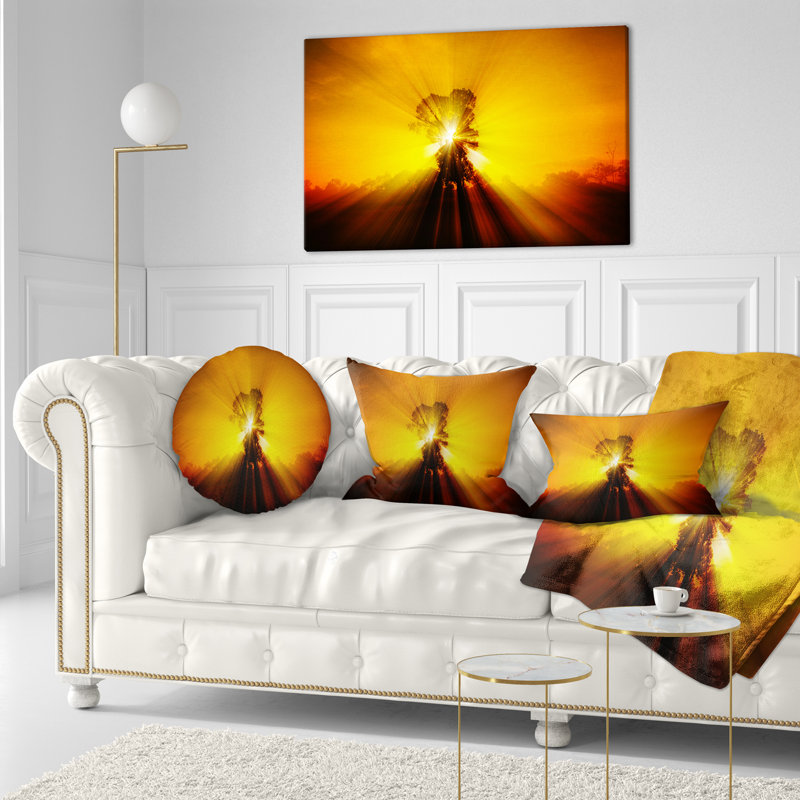 Coussin lombaire Landscape Shadows of Trees