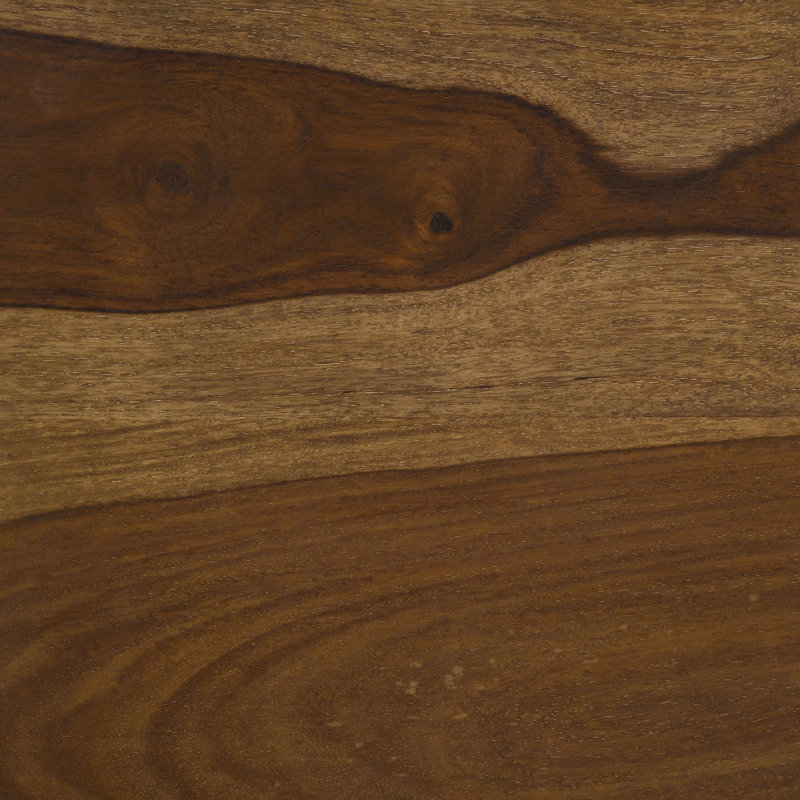 Table basse carrée en bois massif Zaria Auburn