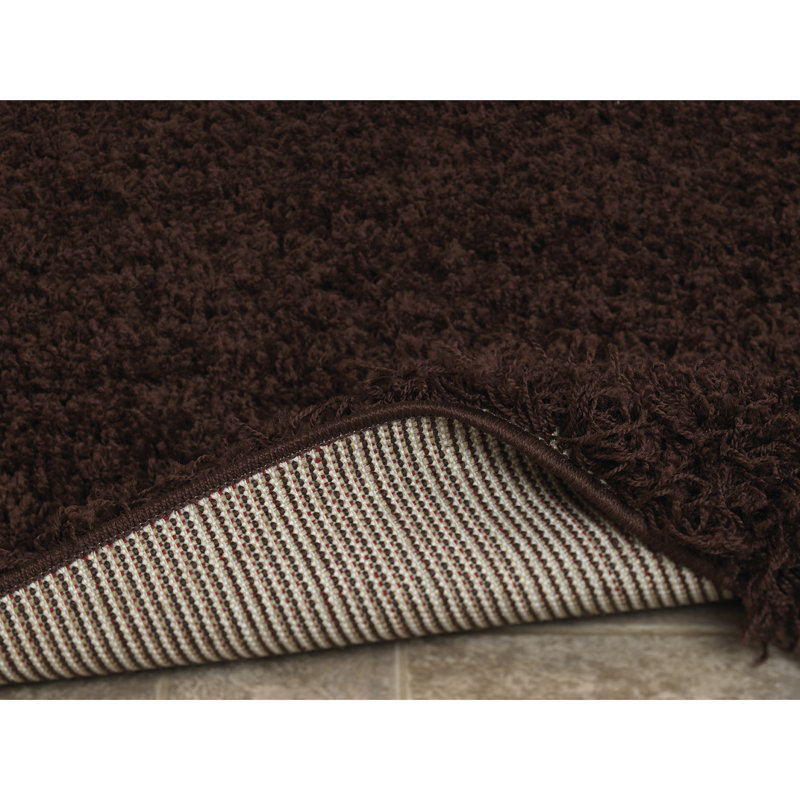 Tapis de zone brune moka Ling, 5 pi x 7 pi