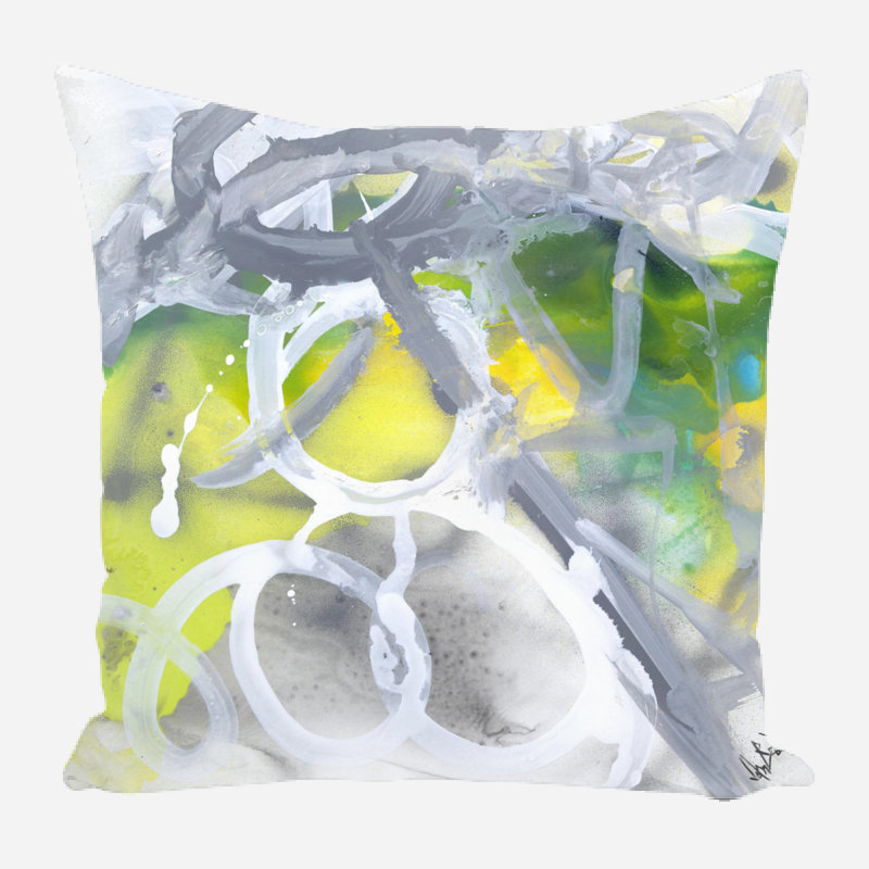 Coussin décoratif en lin, 23 po x 23 po