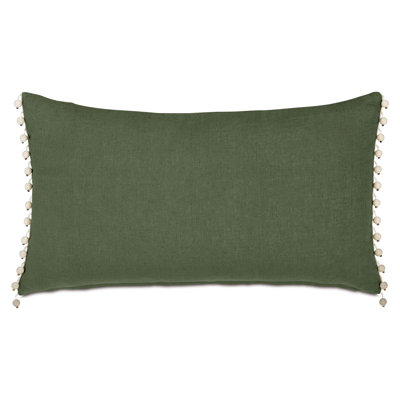 Coussin décoratif à bordure brodée Manderley