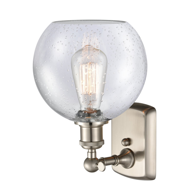 Applique articulée à 1 lumière à intensité variable Shauna, DEL, Nickel poli, H 9,38 po x l 6 po x P 7,13 po