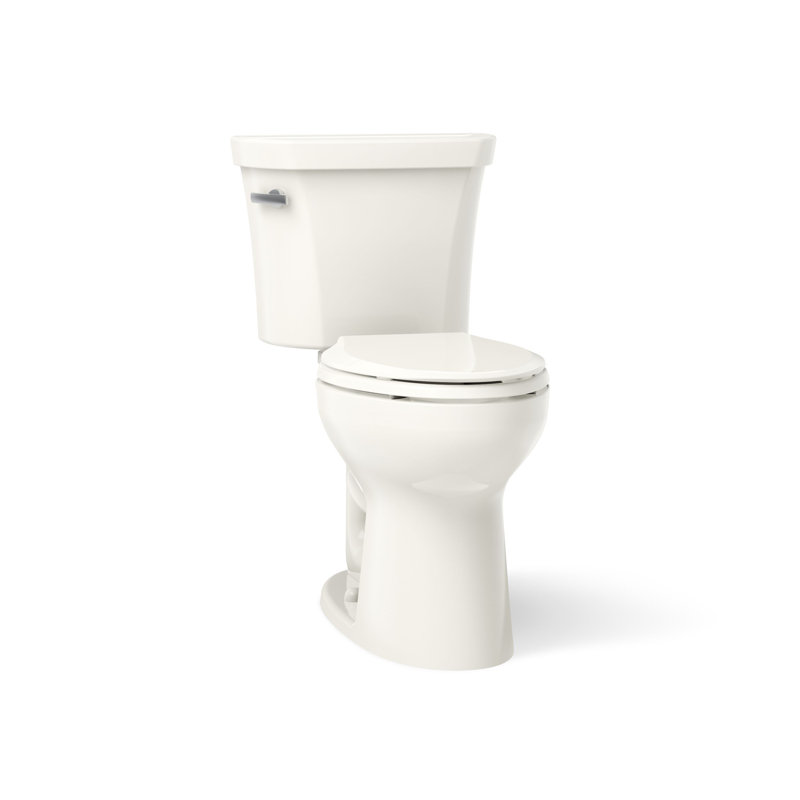 Toilette allongée deux pièces Highline, 1,28 gallon par pouce carré, Biscuit