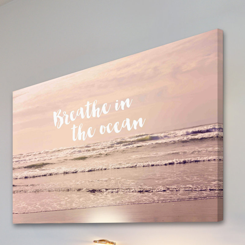 «Breathe In The Ocean» par Sylvia Cook, reproduction d'art sur toile tendue, H 16 po x l 24 po x P 1,5 po