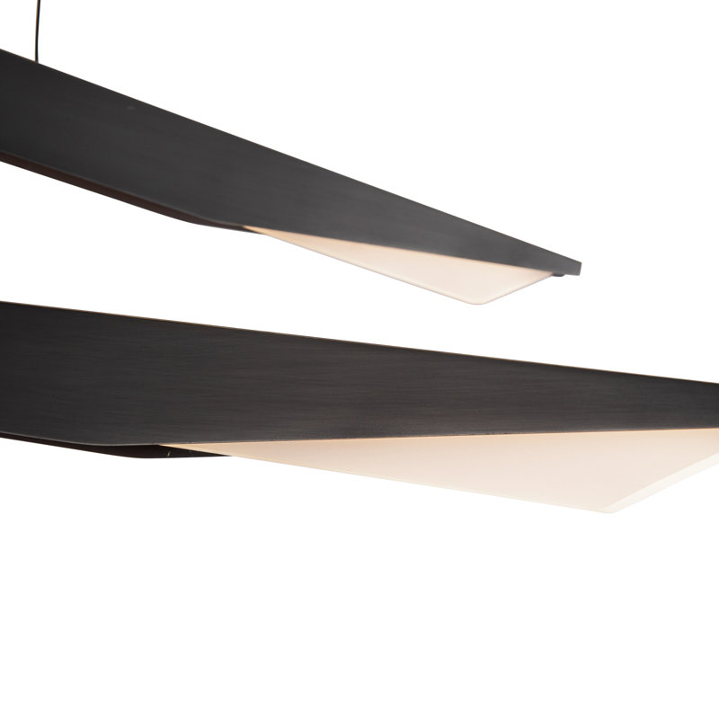 Tachi 2 - Light Steel LED Chandelier, Urban Bronze