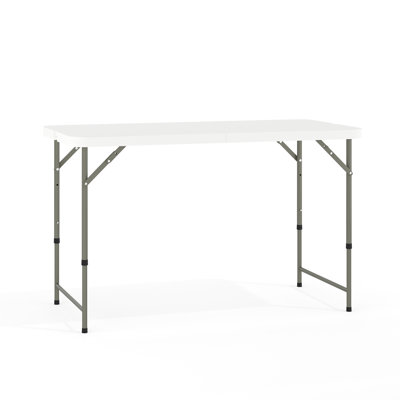 Tables pliantes pliantes en plastique à 4 pieds avec poignées Noah
