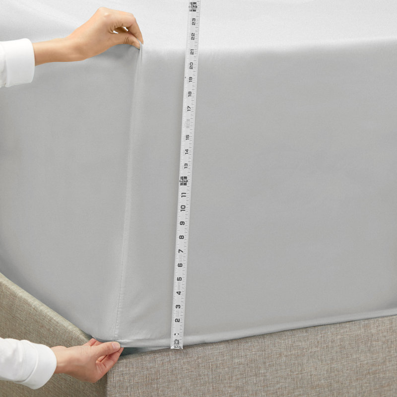 Microfiber Sheet Set, Silver Light Gray, Full/Double