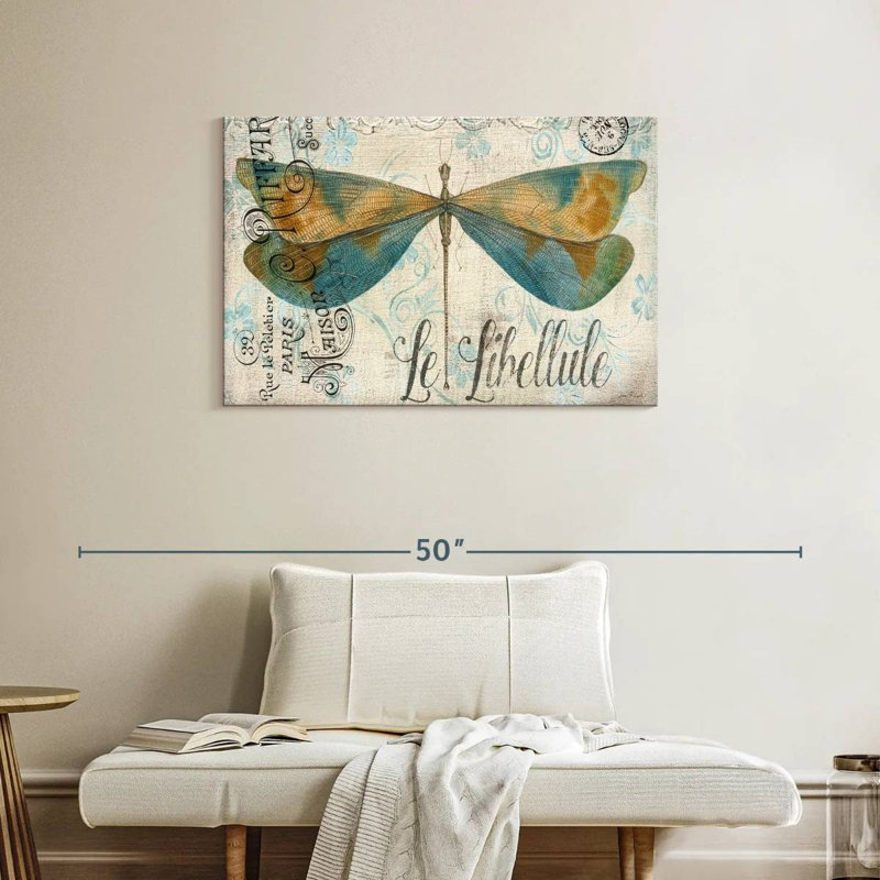 Brampt Lovely Dragonfly, 24" H x 36" W
