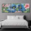 Epic Art «Blue Macaws» par Durwood Coffey, verre acrylique Wal Art-101998831