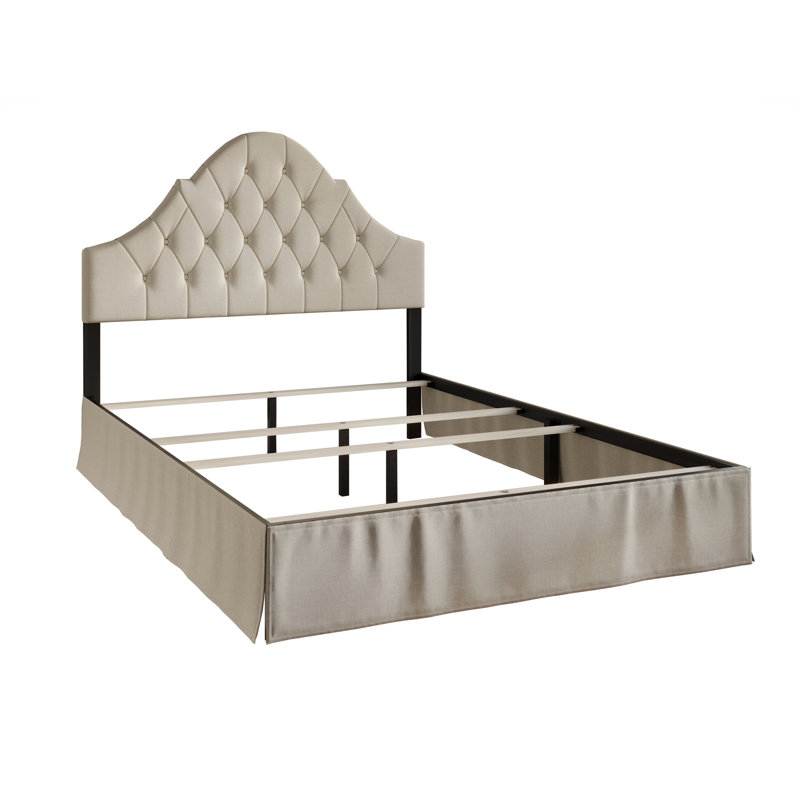 Aleid Upholstered Standard Storage Bed, Warm Gray, King