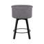 Tabouret de comptoir pivotant rembourré avec structure en métal-1927740113