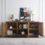 Buffet en bois massif avec meuble télé en bois de pin naturel