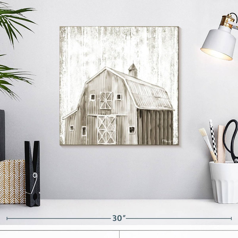 Lilie grange en bois blanc I, H 16 po x l 16 po