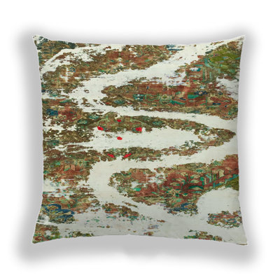 Abstract Reversible Throw Pillow
