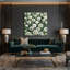 "Watercolor Botanical 98", art mural sur toile grise-748530259