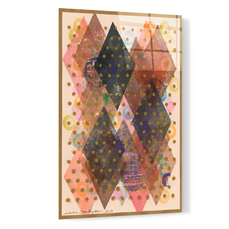 «Inked Triangles I» par Nikki Galapon, H 24 po x l 16 po x P 0,2 po