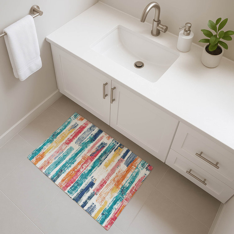 Premium Machine Washable Slesnick AMF1665 Stripes Rug