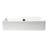 ALFI brand ABC122 White 22" Rectangular Wall Mounted Ceramic Sink with Faucet Hole