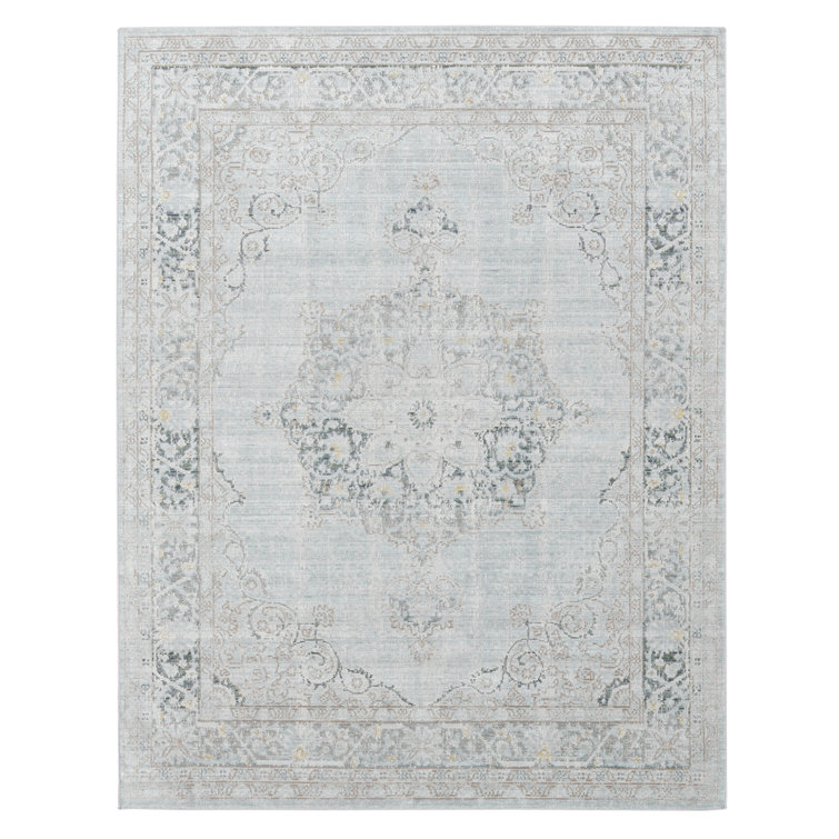 Botwith Vintage Medallion Performance Indoor Area Rug