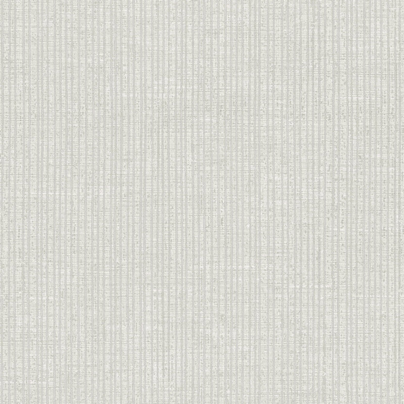 Italian Style Distressed Pinstripe Design Wallpaper Roll, Silver