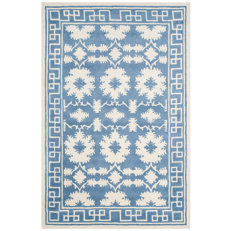 Rudra Hand Tufted Wool Oriental Rug, Rectangle 4' x 6'