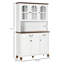Rangement de cuisine blanc avec 6 portes