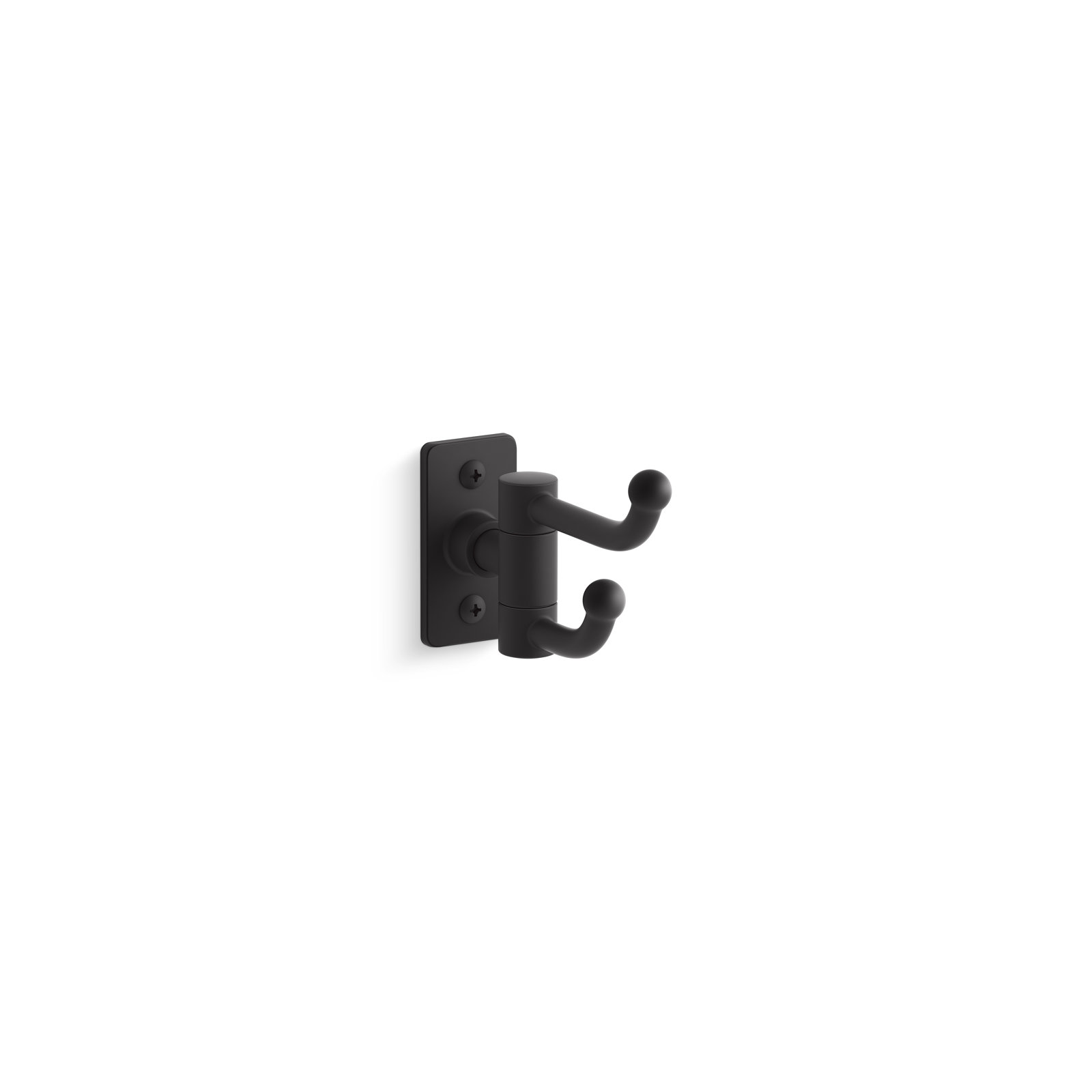 Castia by Studio McGee Double Robe Hook, Matte Black