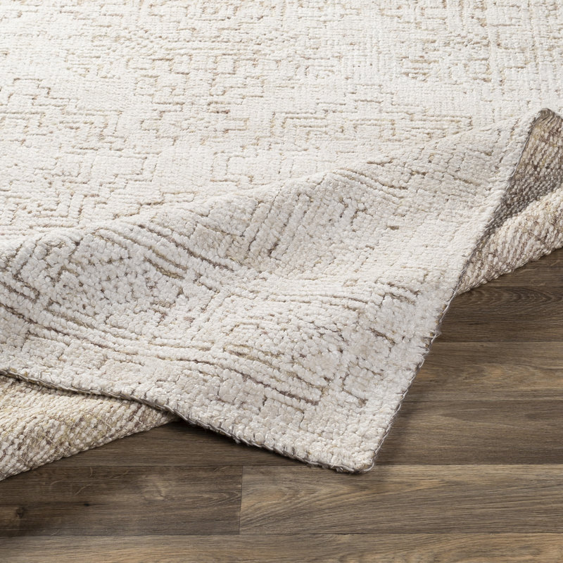 Tapis taupe noué à la main Southwestern, Rectangle 2 pi x 3 pi