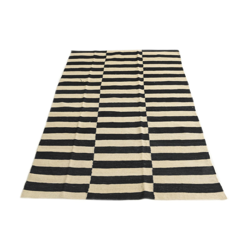 Tapis noir et blanc Jessen