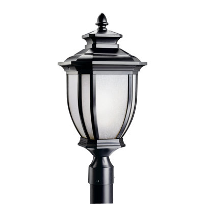 Fairchild 22" 1-Light Black Traditional Outdoor Light Post Lantern