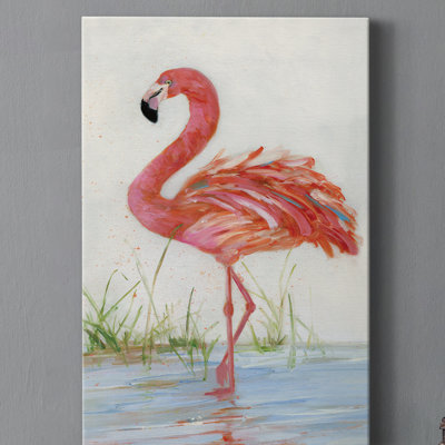 Flamingo II - Wrapped Canvas Print
