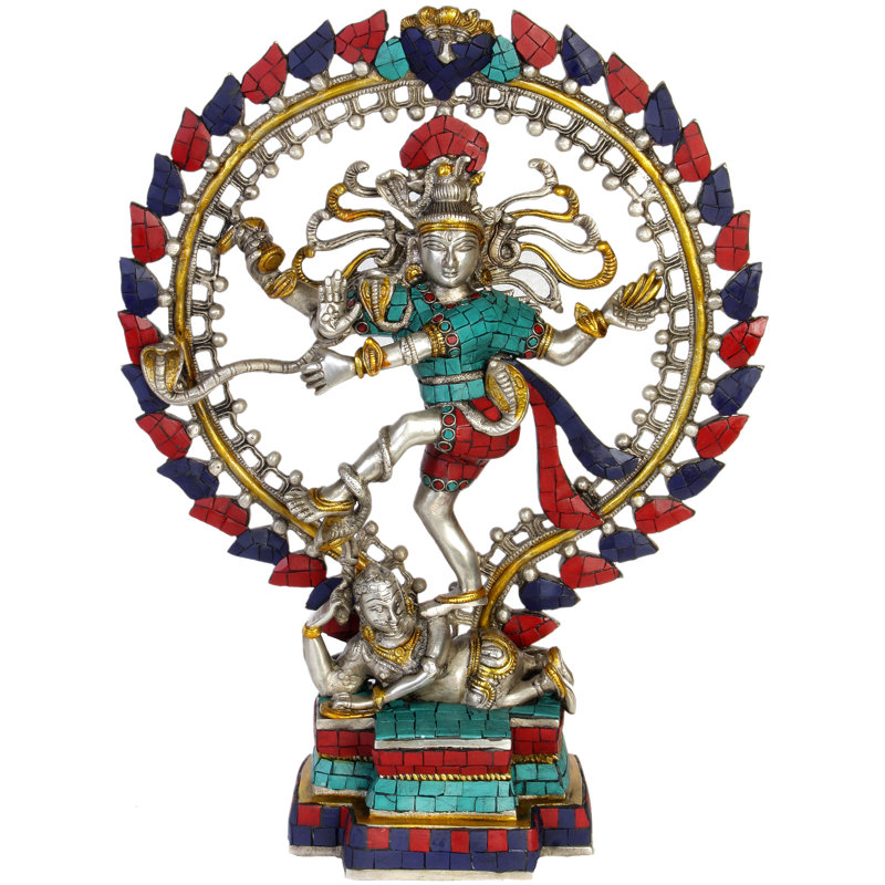 Lord Shiva As Nataraja (statue incrustée)