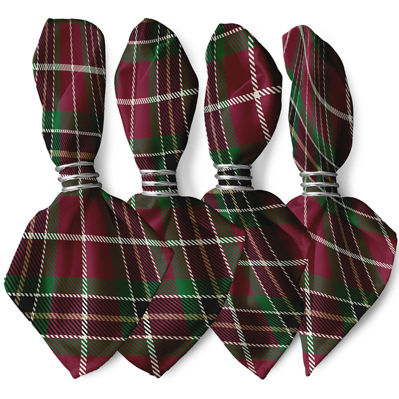 Ensemble de serviettes 4 pièces Kordell, Rouge