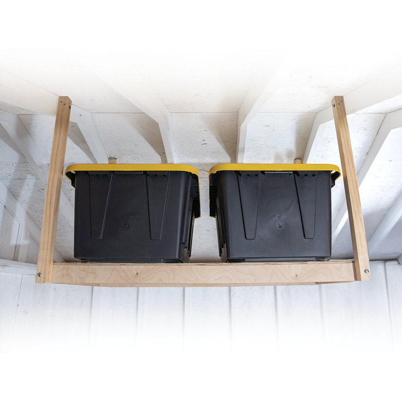 Adjustable Ceiling Shelf, Unfinished (24" x 48")