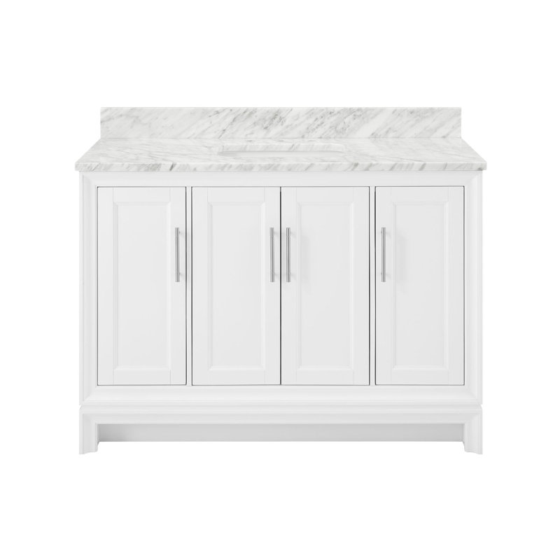 Anahem 48" Single Bathroom Vanity Set, White, 8" Widespread