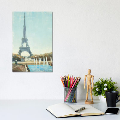 Eiffel Tower 1 Piece Wrapped Canvas Painting